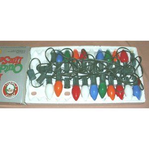 Vintage 1989 Merry Cheers 25 Lite Set Indoor Outdoor Christmas Decoration